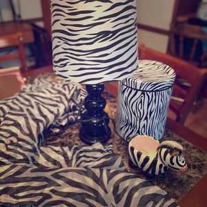 Zebra decorative set